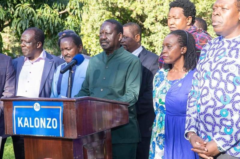 File image of Azimio leader Raila Odinga